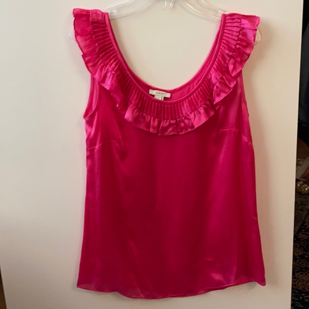 Silk pink top